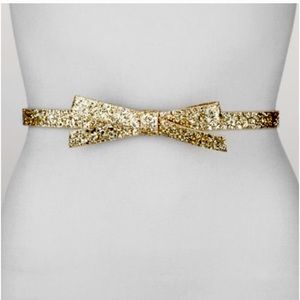 Kate Spade Glitter Bow Belt, size S